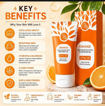 Orange Enzyme Exfoliating Brightening Gel for Skin care